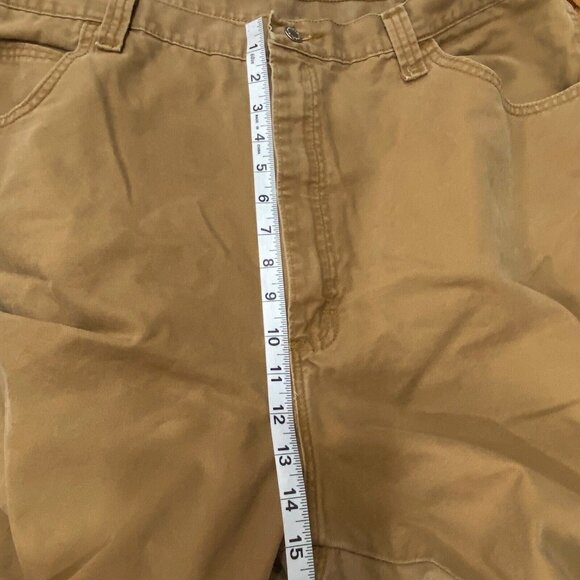 Wrangler Men's Khaki Canvas Shorts Carpenter Size 42 - Picture 3 of 8